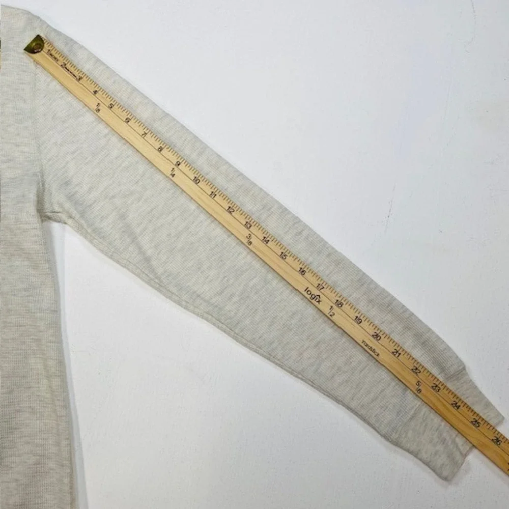 Polo Ralph Lauren Mens Oatmeal Heather Waffle Knit Thermal Sleep Shirt Medium